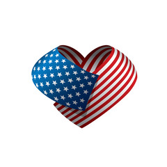 Obraz premium USA Flag isolated