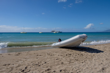 Strand mit Boot