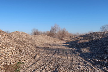 Fototapeta premium Pile of gravel