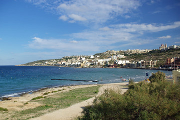 Fototapeta premium mellieha bay malta