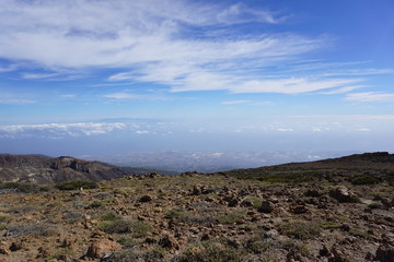 el teide montana guajara teneryfa ocean 