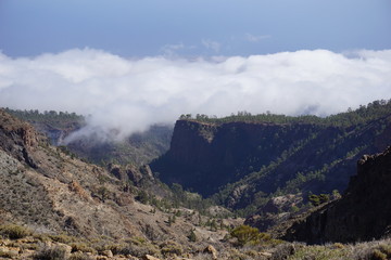 Naklejka premium el teide montana guajara teneryfa ocean 