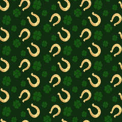 Flat st patrick's day pattern