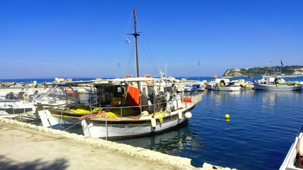 Fototapeta na wymiar Greek harbour Zakynthos