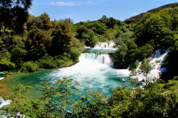 waterfalls in Krka National Park, Croatia