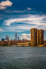 Manhattan and United Nation at Midtown From Cross Hudson River