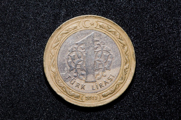 one turkish lira