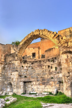 Ruins of the Roman temple in el Kef, Tunisia