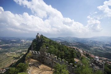 San Marino - June, 28, 2017: Castle of San Marino