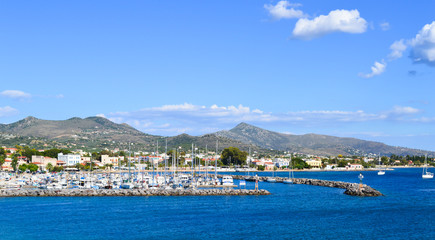 Naklejka na ściany i meble Seaview on Aegina Island in Greece