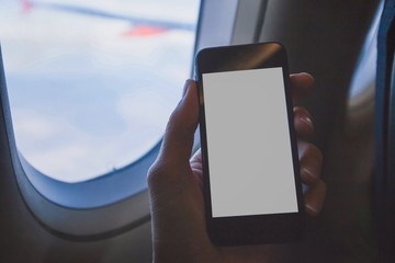 using phone in airplane during flight