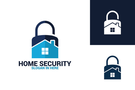 Home Security Logo Template Design