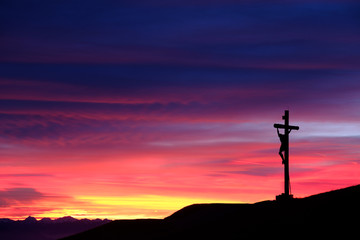 Sunset in the Dolomites