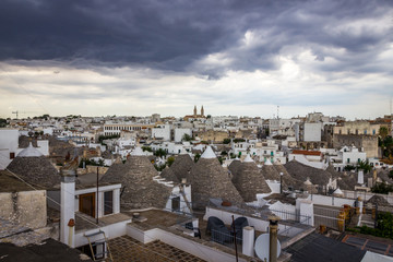 Fototapeta premium trulli houses in Arbelobello in Puglia in Italy