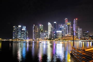 Obraz premium Skyline Singapur