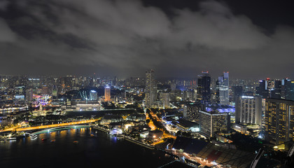 Fototapeta na wymiar Skyline Singapur
