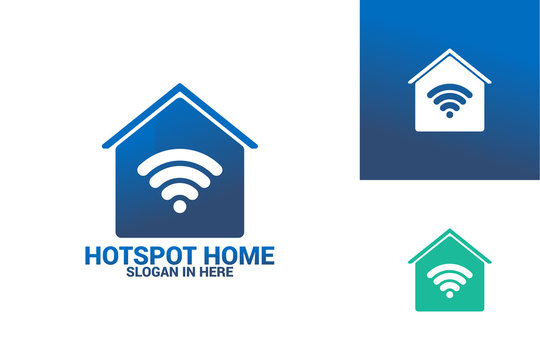 Hotspot Home Logo Template Design