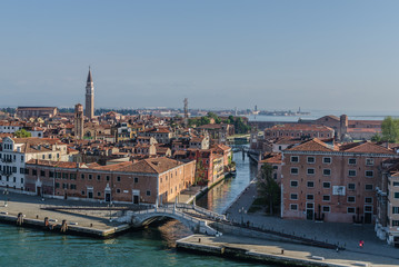 Fototapeta premium wasserstrassen und bruecken in venedig