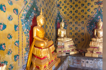 Buddha statues at Wat Arun Bangkok Thailand