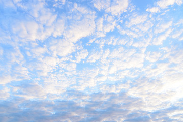 Blue sky with cloud in the morning.