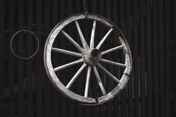 Vintage wooden wheel
