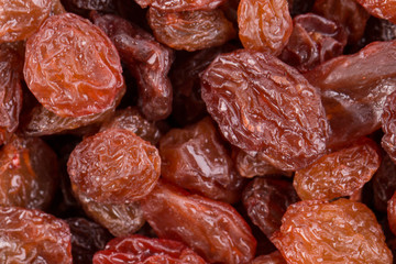 Fresh raisins close-up. Raisin Background