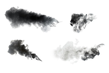 smoke isolated on white