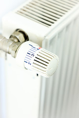 Detail of a heater in the apartment