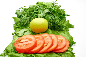parsley with lemon and tomatoes