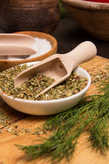 Mixture from dry to the spice