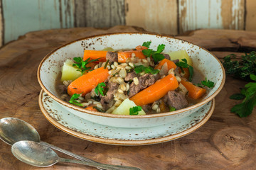 Traditional Irish stew