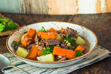 Traditional Irish stew