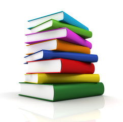 books concept       3d illustration