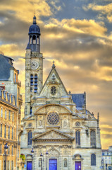 Fototapeta na wymiar Saint Etienne du Mont Church in Paris, France