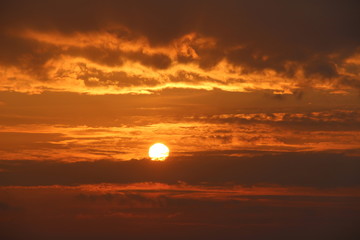 Sunset in the sky
