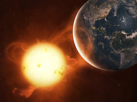 Illustration Of A Coronal Mass Ejection