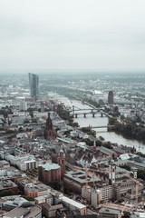 FRANKFURT, GERMANY - July 03, 2017: View european city Frankfurt am main .