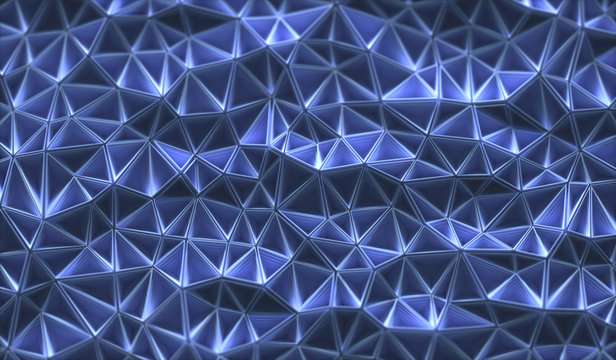 Connecting triangular shapes, illustration