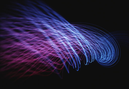 Illuminated lines, illustration