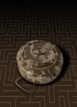 Land mine, illustration