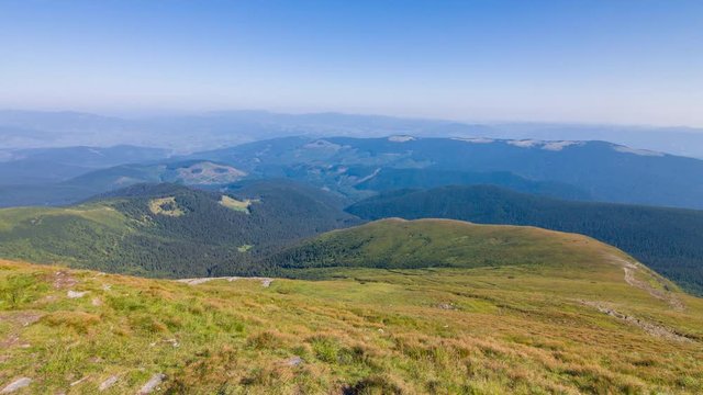 Mount Hoverla is the highest mountain in Ukraine and part of the Carpathian Mountains. Landscape video. Nature video. 4K, 3840*2160, high bit rate, UHD