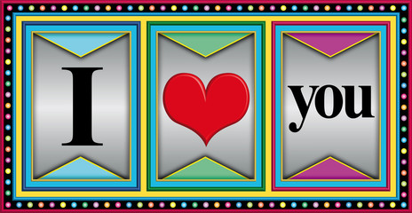 Slot machine I love you