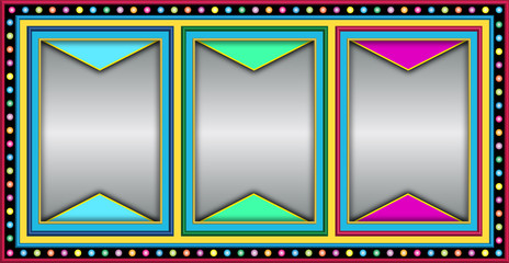 slot machine with empty fields to fill