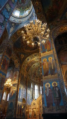 Fototapeta na wymiar Saint-Petersbourg, Cathedral on the Blood-Spilled