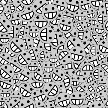 background of emoticons in gray color