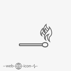 match stick with fire