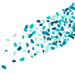 Vector Confetti Background Pattern. Element of design. Colored leaves on a white background