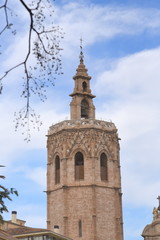 Fototapeta na wymiar Spitze von El Micalet - dem Glockenturm der Kathedrale von Valencia