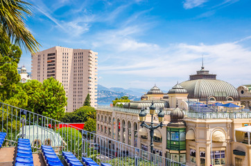 Fototapeta premium Beautiful streets and old luxury buildings of Monte Carlo, Monaco