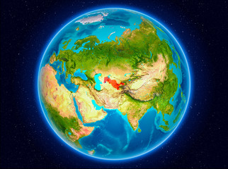 Uzbekistan on Earth